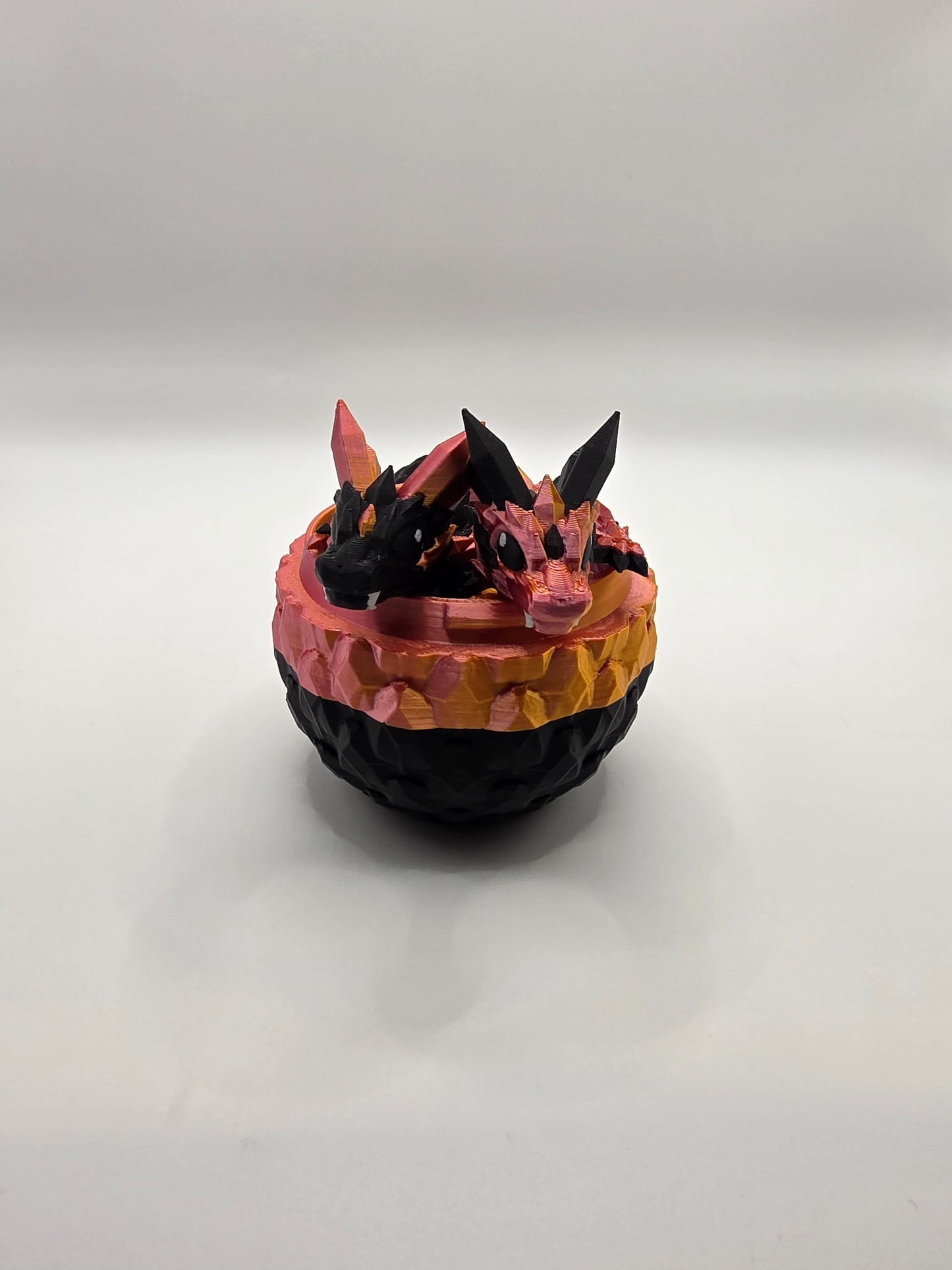 Crystal Baby Dragons – Articulated Flexi Collectible – Rose Gold and Black