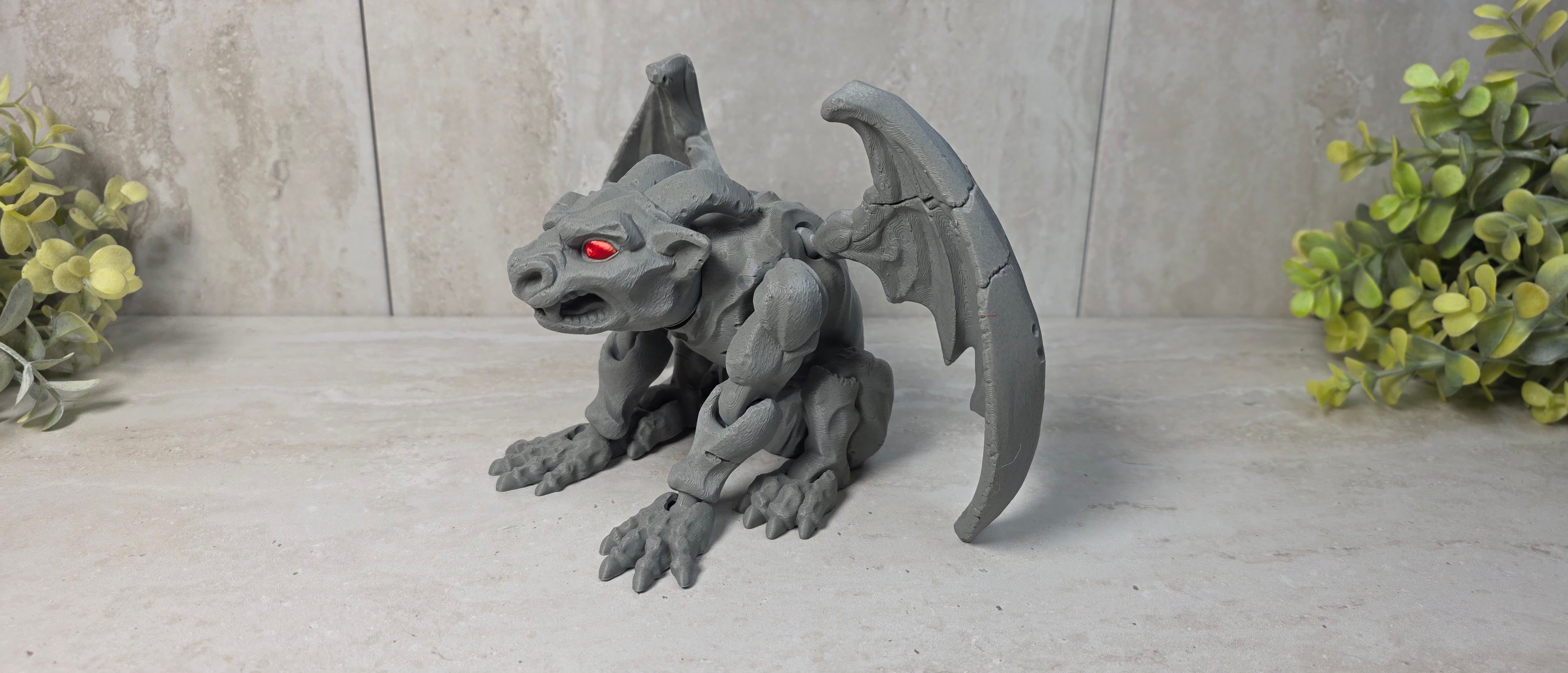 Gargoyle Statue - 3D Printed - Articulated