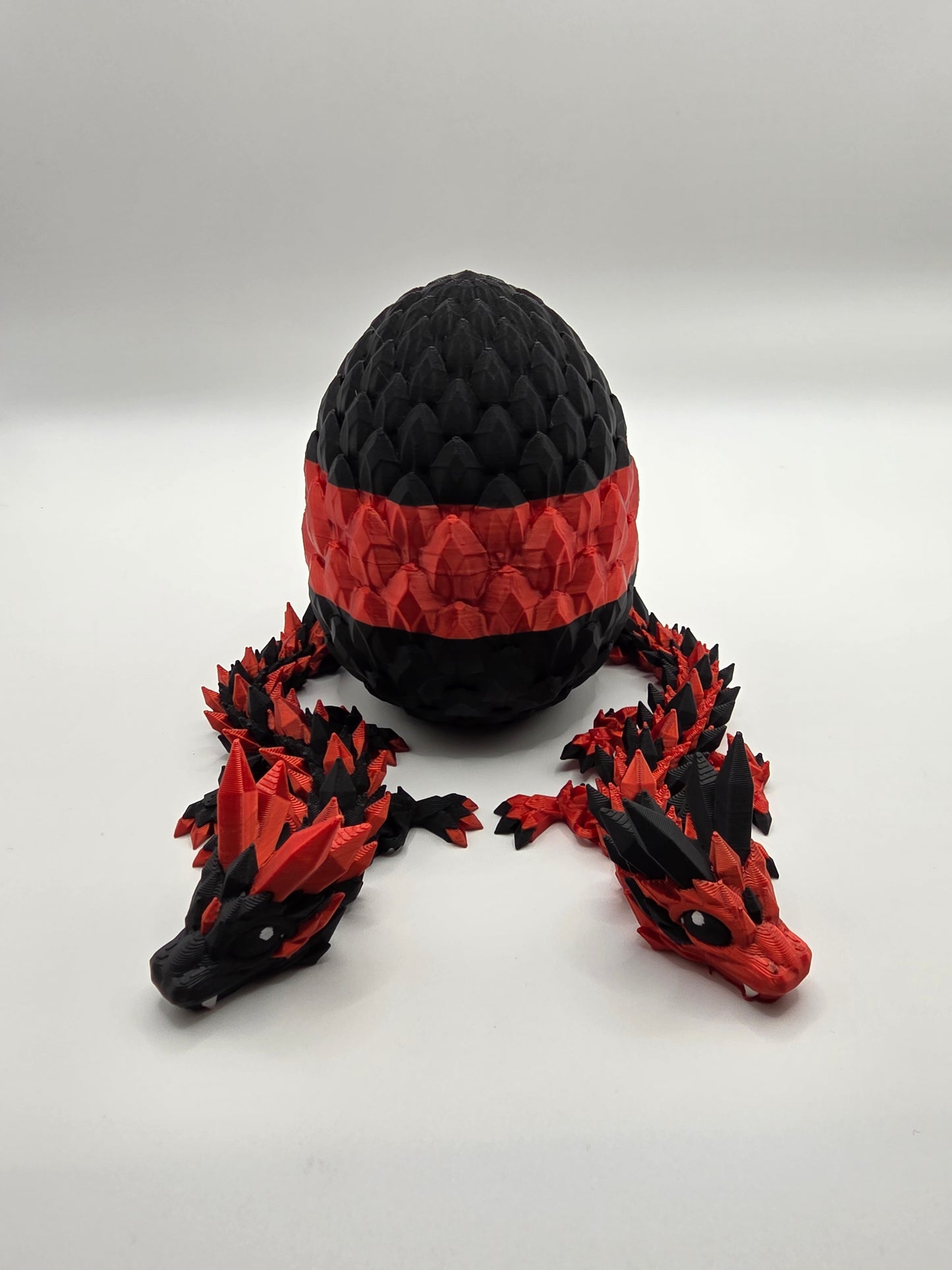 Crystal Baby Dragons – Articulated Flexi Collectible – Red with Black