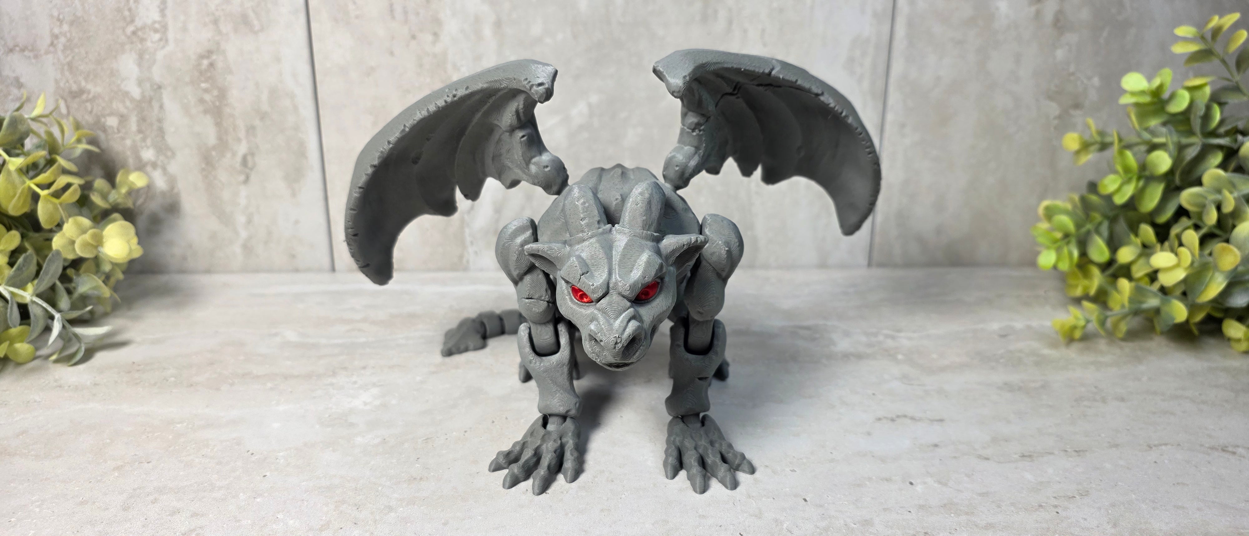Gargoyle Statue - 3D Printed - Articulated