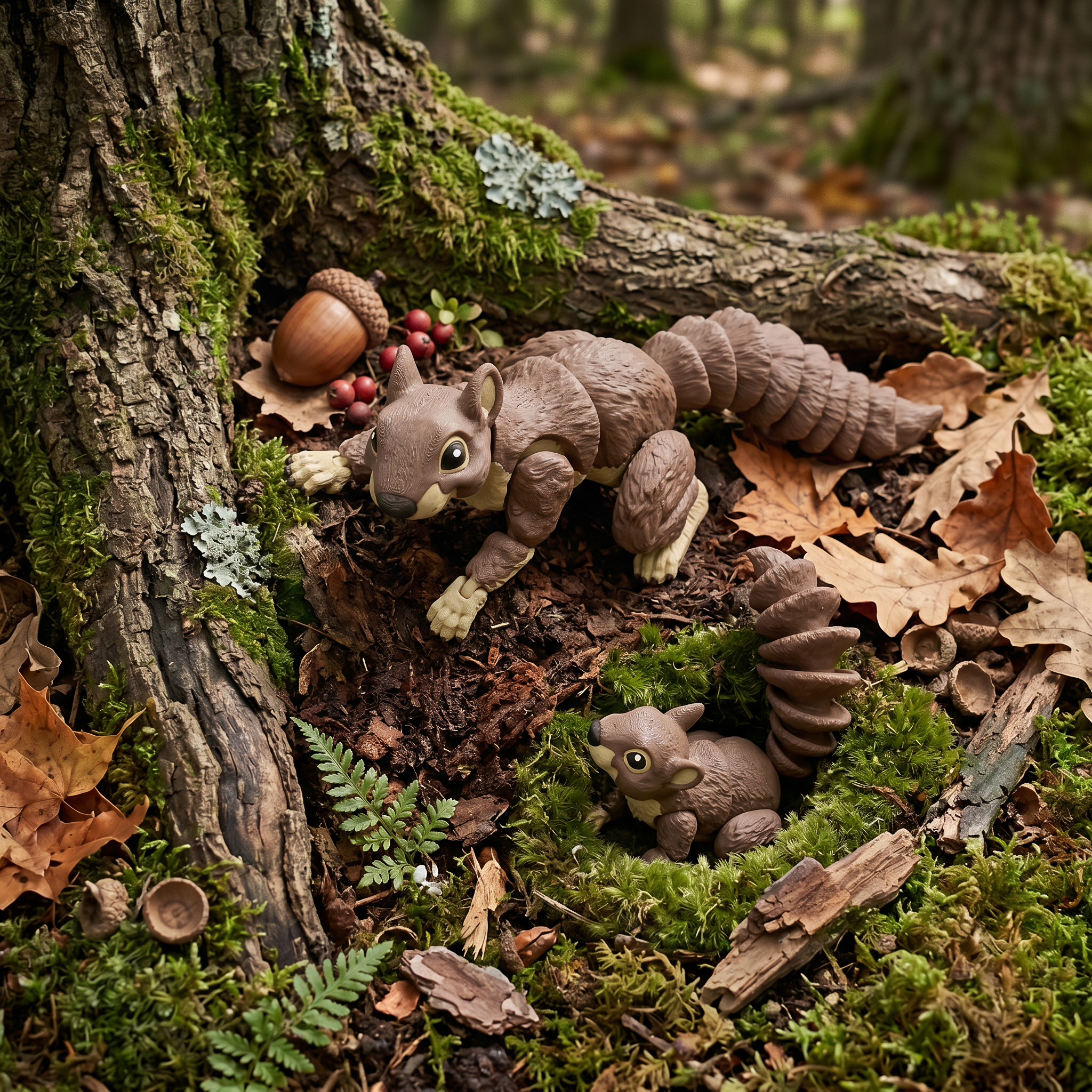Squirrel - Articulated Flexi Woodline Animal